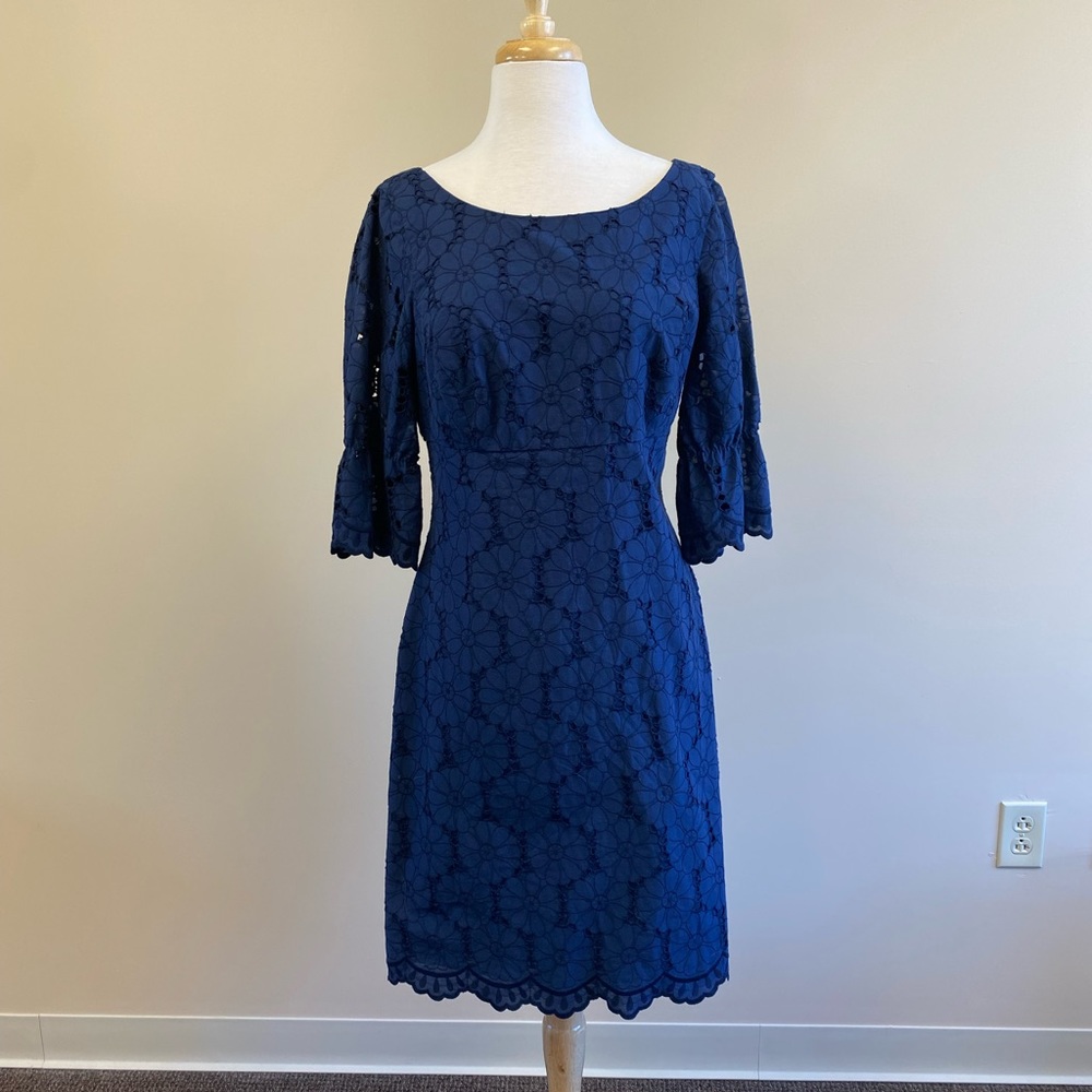 Lilly Pulitzer Navy Blue Crocheted Dress